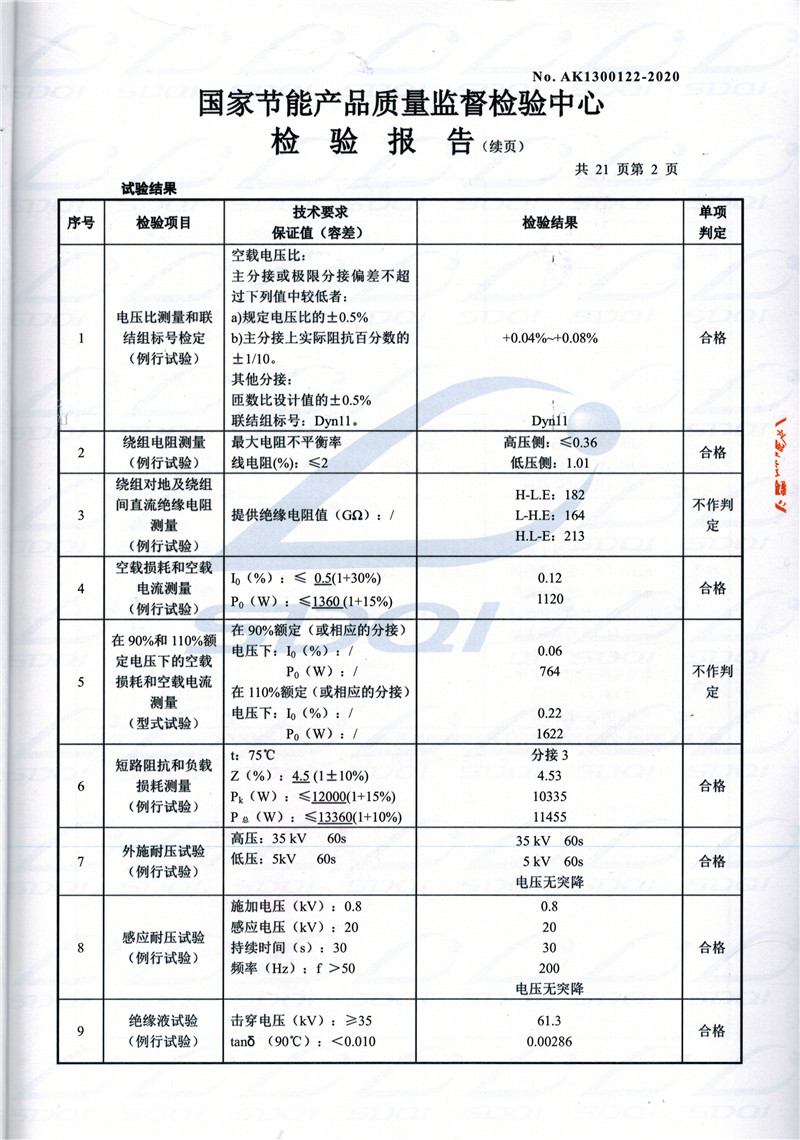高低压试验报告-S11-1250铁山铁山铁山油浸式变压器-2.jpg